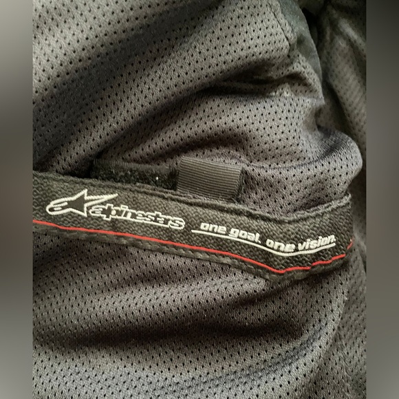 Alpinestar Stella Airflow Motorcycle Jacket Black&White All Leather Size 2 - Picture 6 of 7